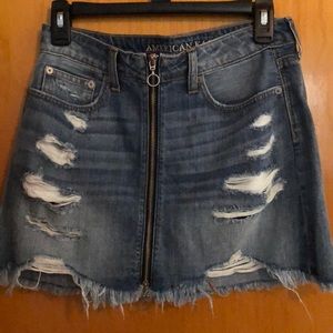 American Eagle zip up short skirt